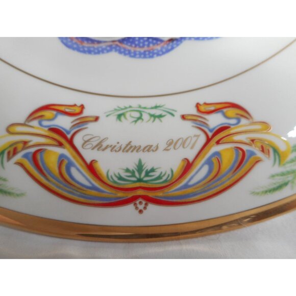 LENOX Christmas Trees Around the World Plate 2007 Limited ED Norway - Picture 4 of 8